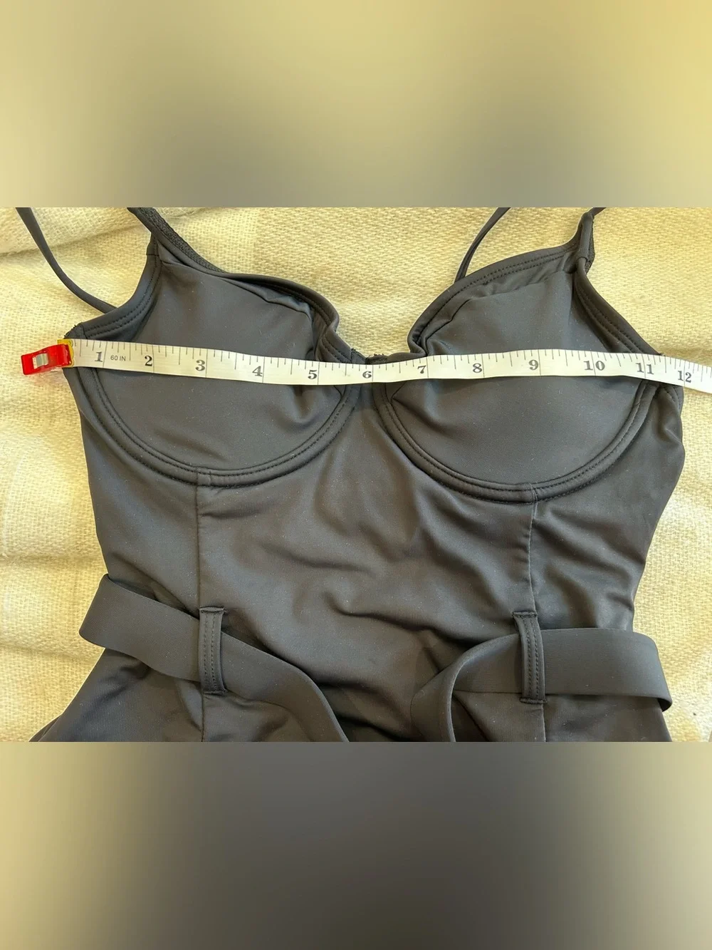GOOD AMERICAN - Show Off One-Piece Belted Swimsuit Black Size 1/S